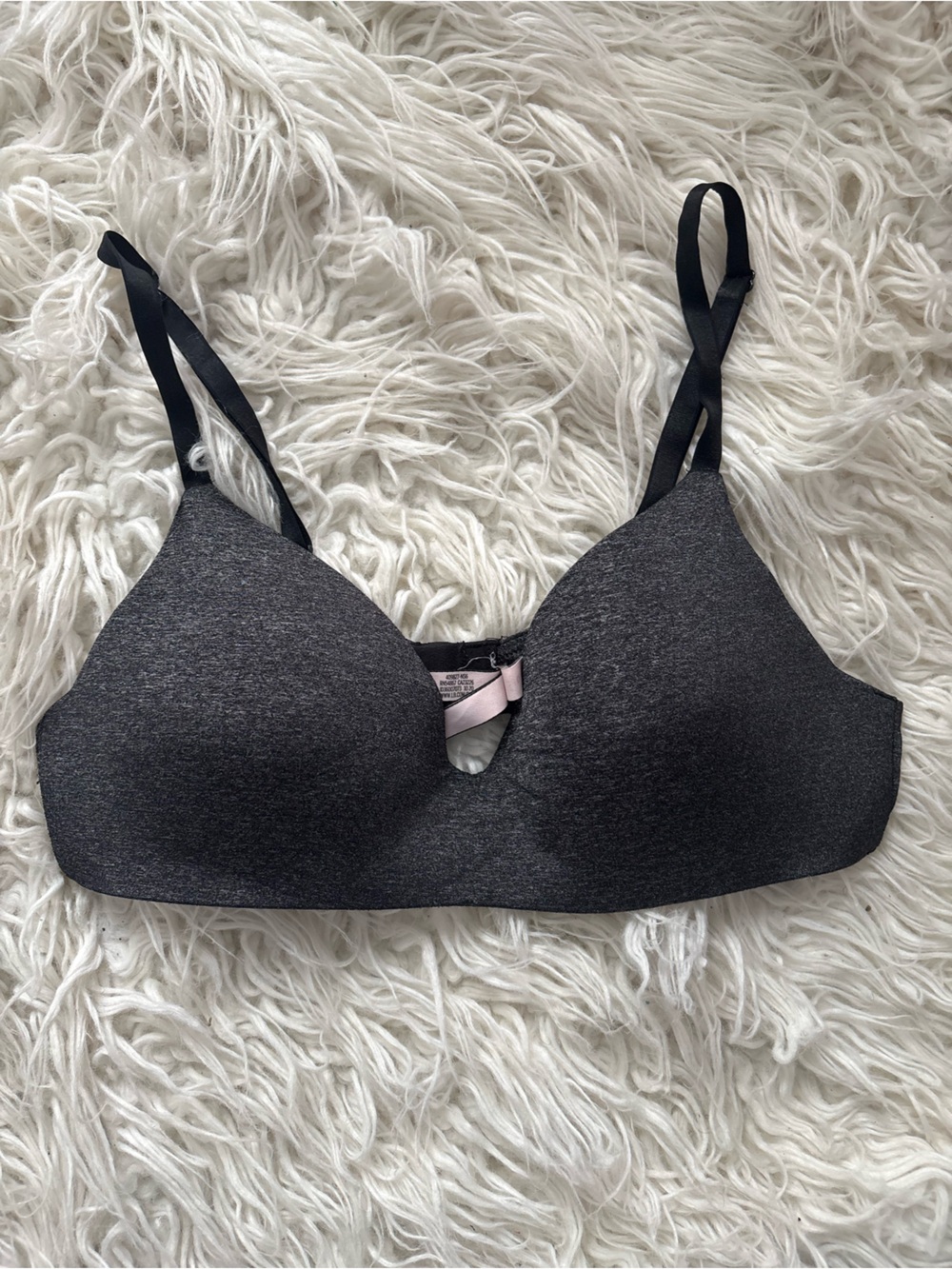 Victoria’s Secret T-Shirt Lightly Lined Wireless Bra 38B Gray
